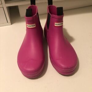 Hunter half booties pink